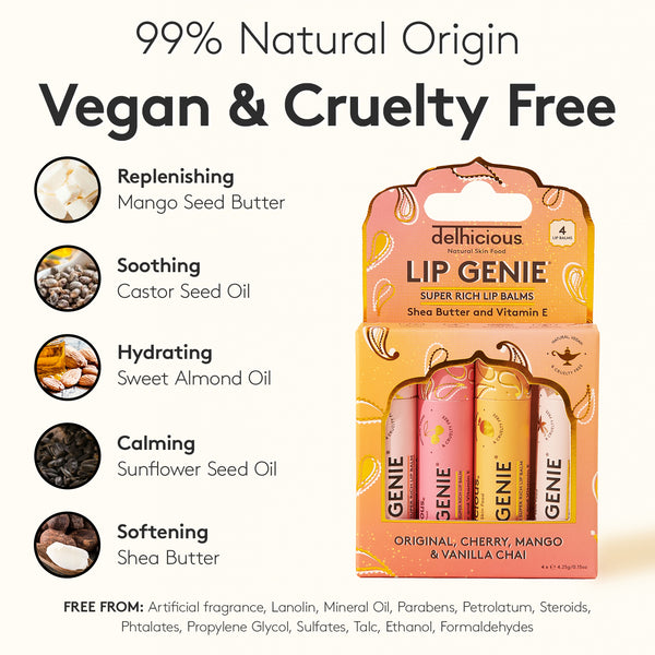 Lip Genie Super Rich Lip Balm - 4 Pack