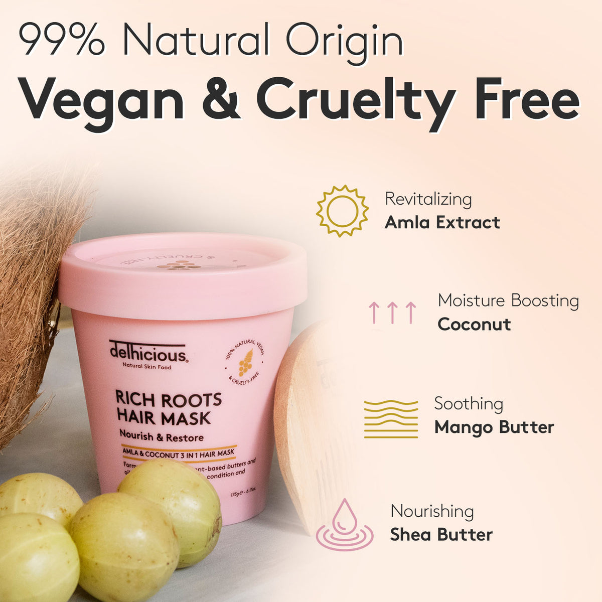 Hair Roots Mask Rich Roots 3-in-1 Hair Mask | Hair Care Products | Delhicious